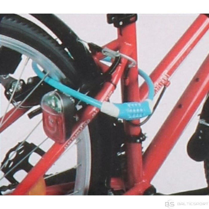 Dunlop SPIRAL BICYCLE LOCK WITH CODE 10MMx65CM BLUE