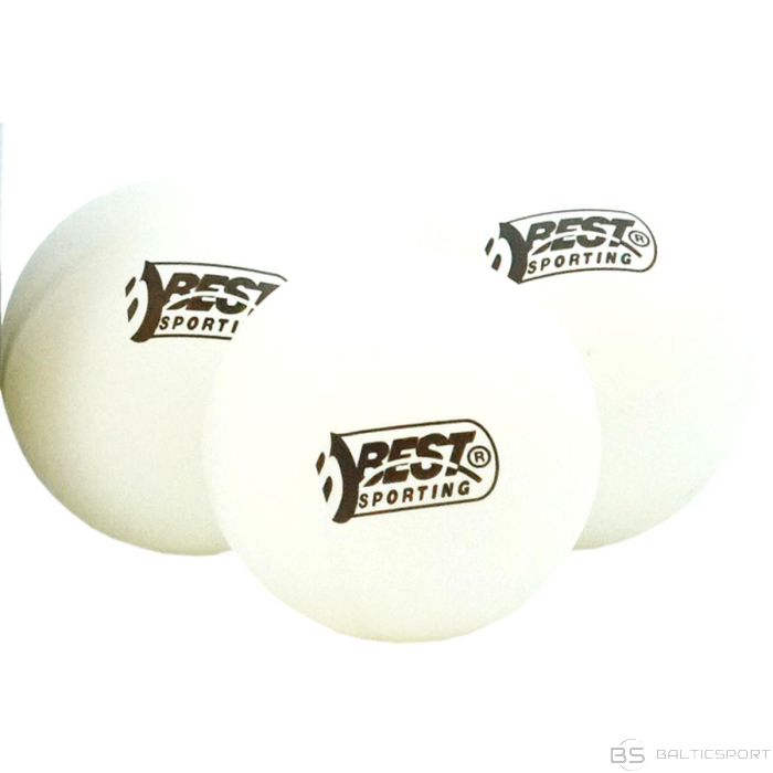 Best Sporting TABLE TENNIS BALLS TRAINING 6PCS WHITE