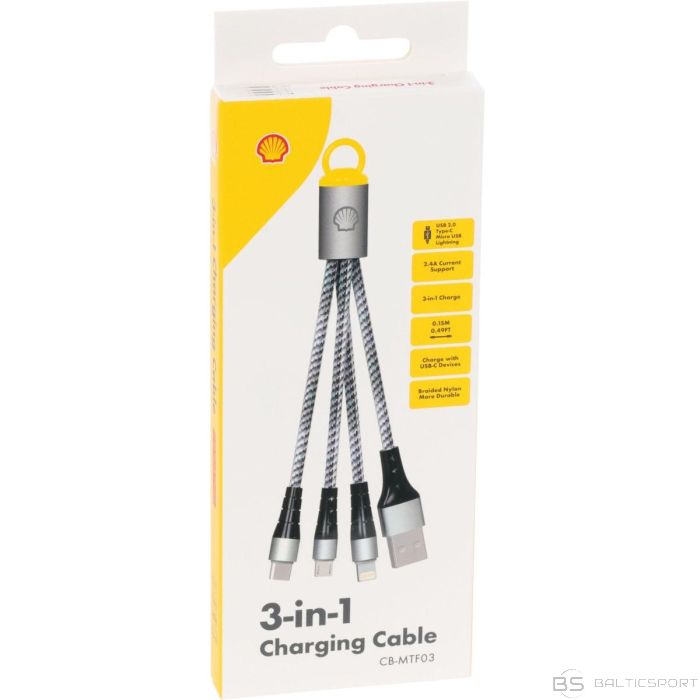 Stacja Partnerska Shell 3in1 SHELL CHARGER USB CABLE