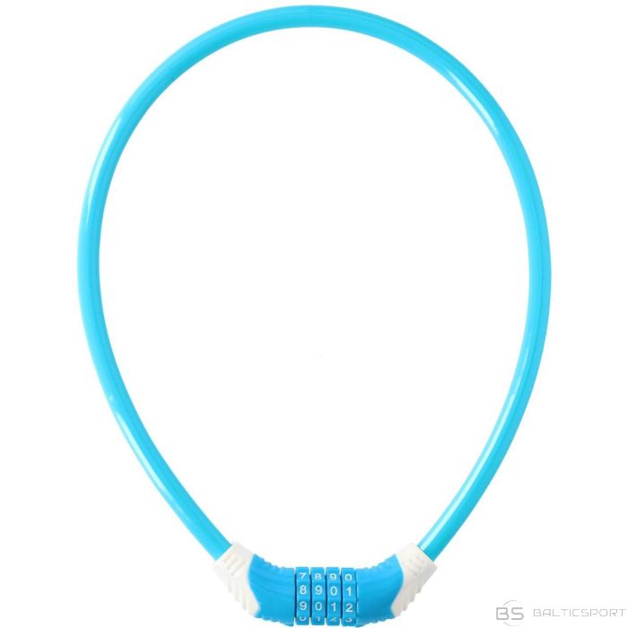 Dunlop SPIRAL BICYCLE LOCK WITH CODE 10MMx65CM BLUE