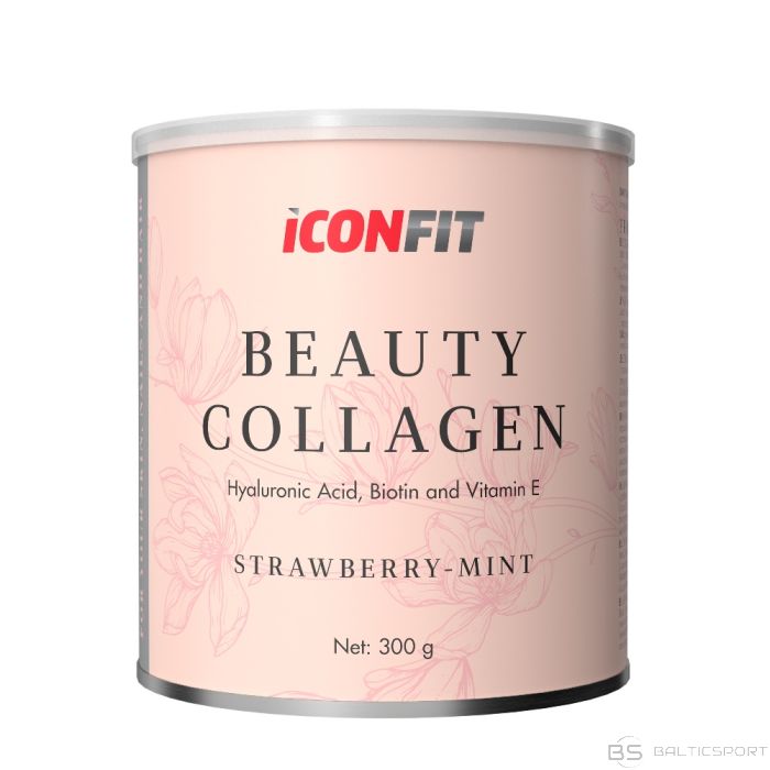 ICONFIT Beauty Collagen kolagēns (300g)-Zemene - piparmētra