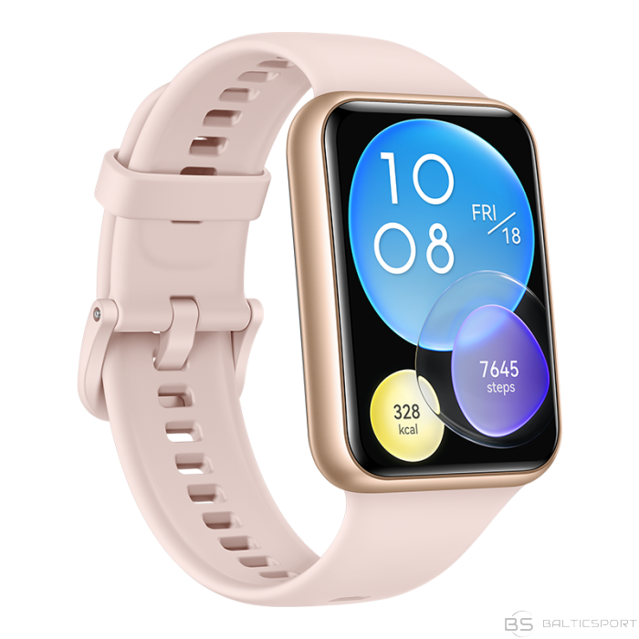 Huawei Watch Fit 2 Active Edition 1.74”, Smart watch, GPS (satellite), AMOLED, Touchscreen, Heart rate monitor, Waterproof, Bluetooth, Sakura Pink