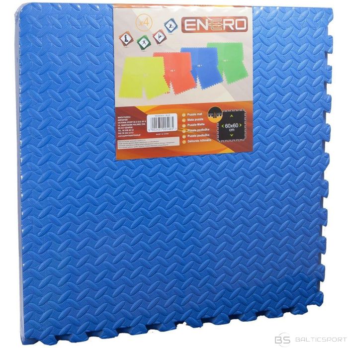 Puzles paklājs /Enero EVA FOAM PUZZLE MAT 60X60 KOMPLEKTS. 4GAB 12MM ZILS