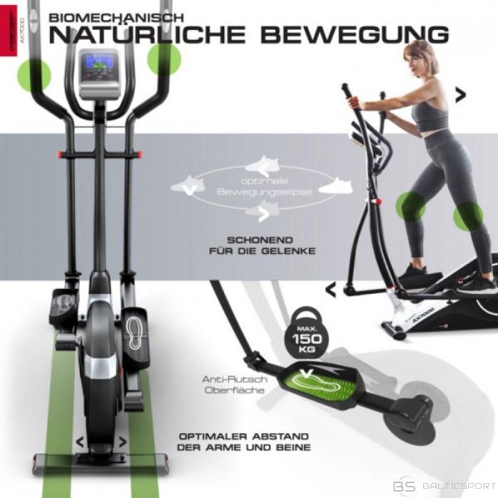 CHRISTOPEIT SPORT eliptiskais trenažieris ergometer AX 7000, 8kg/150kg