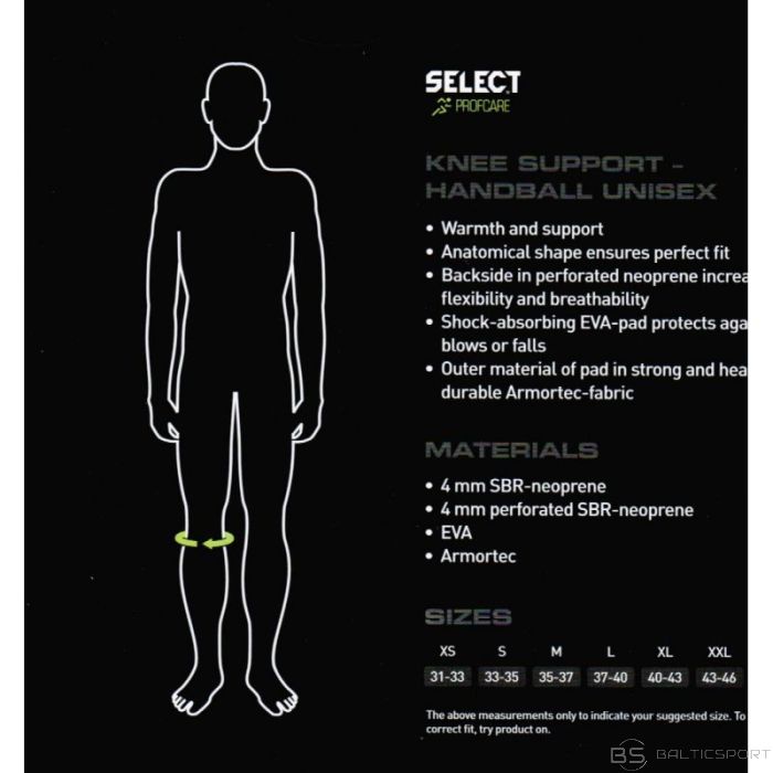 Select Profcare Neoprene 6202 ceļa aizsargs (L)