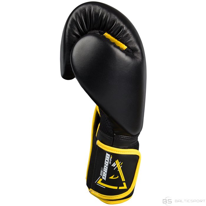 Боксерские перчатки AVENTO 41BP 14oz chernaya PU kozha