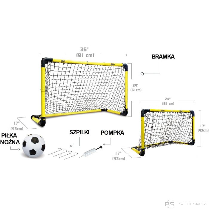 Inna FUTBOLA VĀRTI, SALOKĀMI 91X43X61CM 36X17X24CM AR AUGSTUMA UN PLATUMA REGULĒŠANU