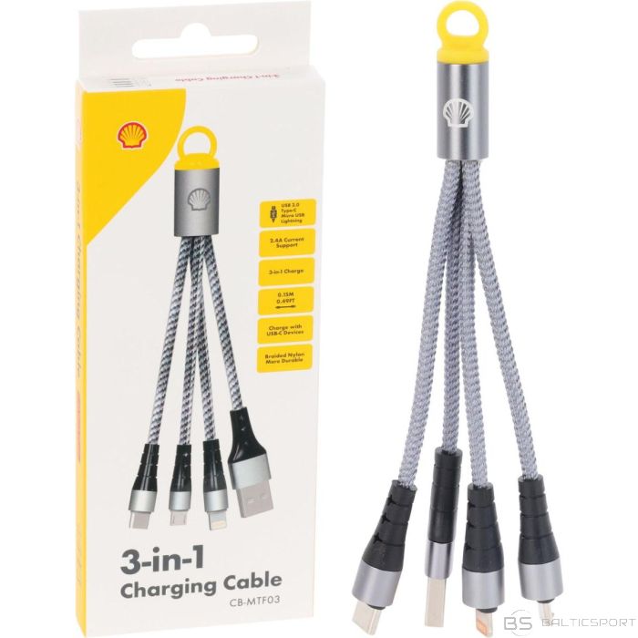 Stacja Partnerska Shell 3in1 SHELL CHARGER USB CABLE