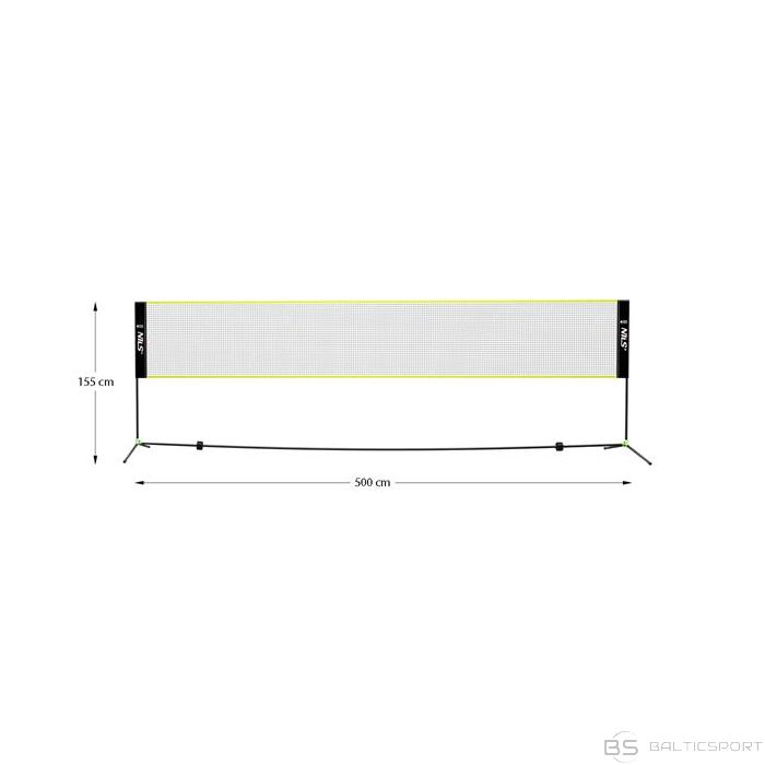 Nils NN500 BADMINTONA TĪKLS 500CM PILNAIS VĀKS