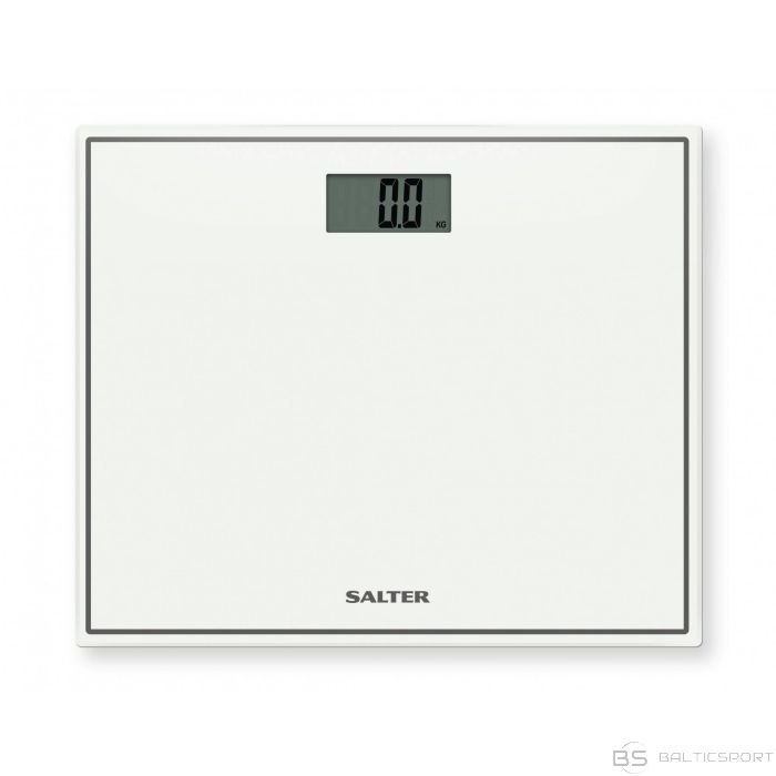 Salter 9207 WH3R Compact Glass Electronic Bathroom Scale - White