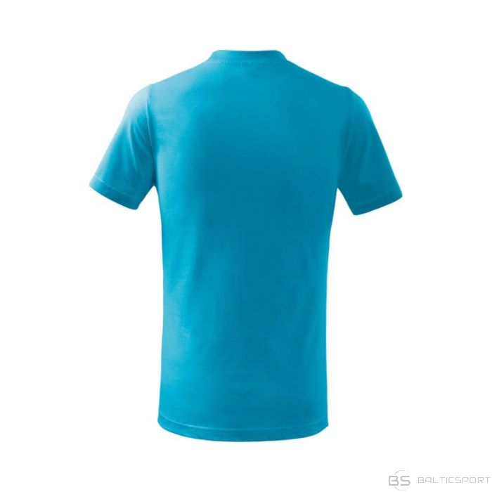 T-shirt Malfini Basic Free Jr MLI-F3844 turquoise (110 cm/4 lata)