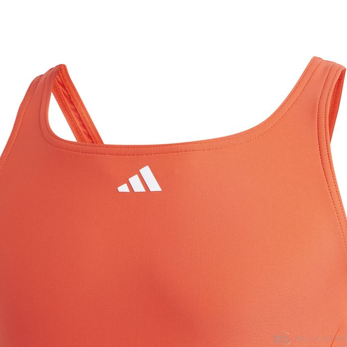 Kostium kąpielowy adidas Cut 3 Stripes Suit girls IQ3971 / 152 cm / pomarańczowy