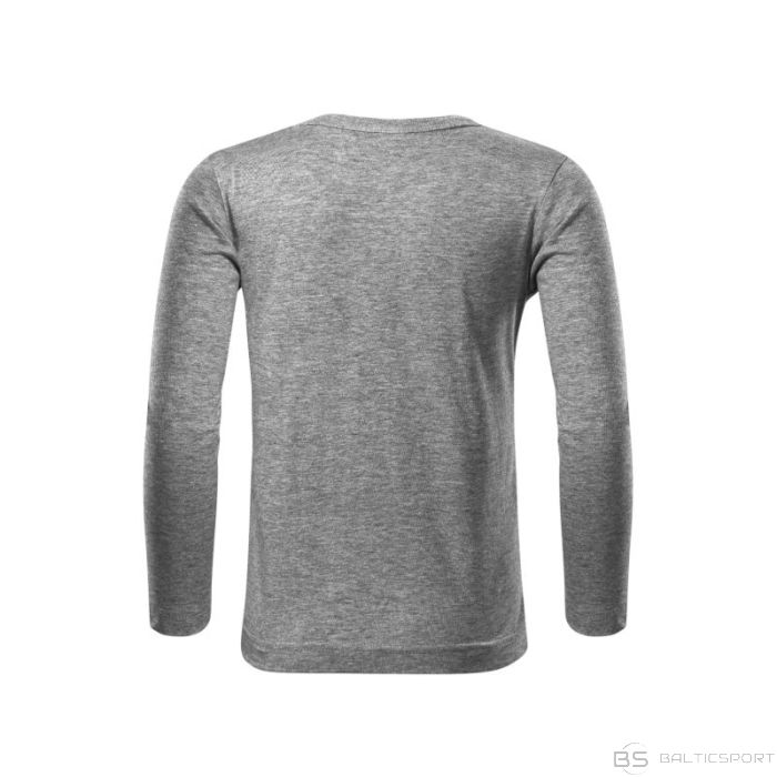 Malfini T-krekls Fit-T LS Jr MLI-12112 tumši pelēks melanžs (110 cm/4 lata)