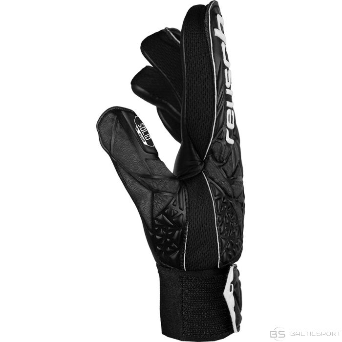 Rękawice Reusch Attrakt Starter Solid Finger Support Junior 54 72 511 7700 / czarny / 8