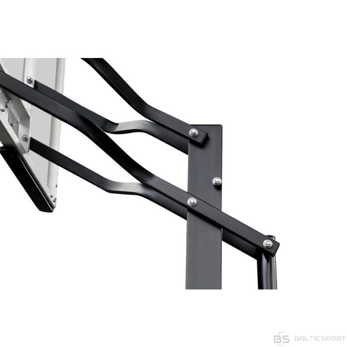 Inground betonējams basketbola statīvs/ konstrukcija ,ar stikla vairogu EXP 136x80cm, 8mm rūdīts stikls