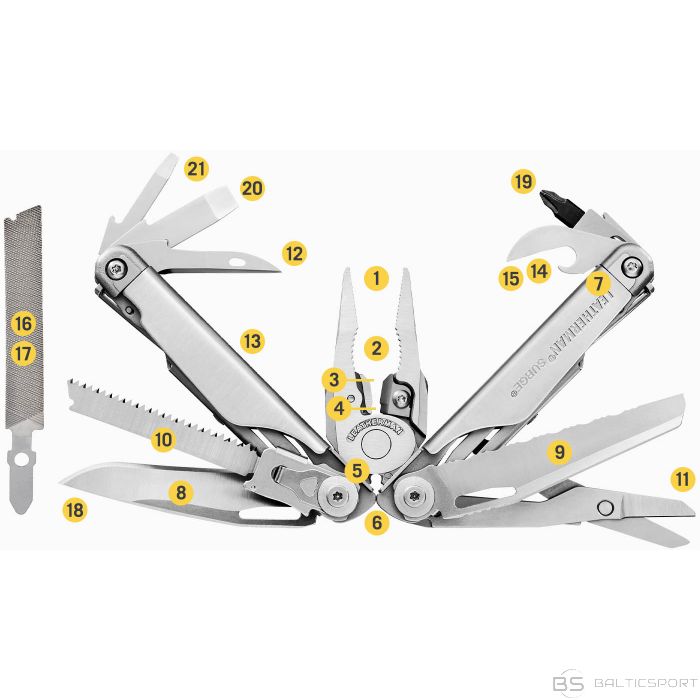 Leatherman Surge Multitool NEW nažu komplekts