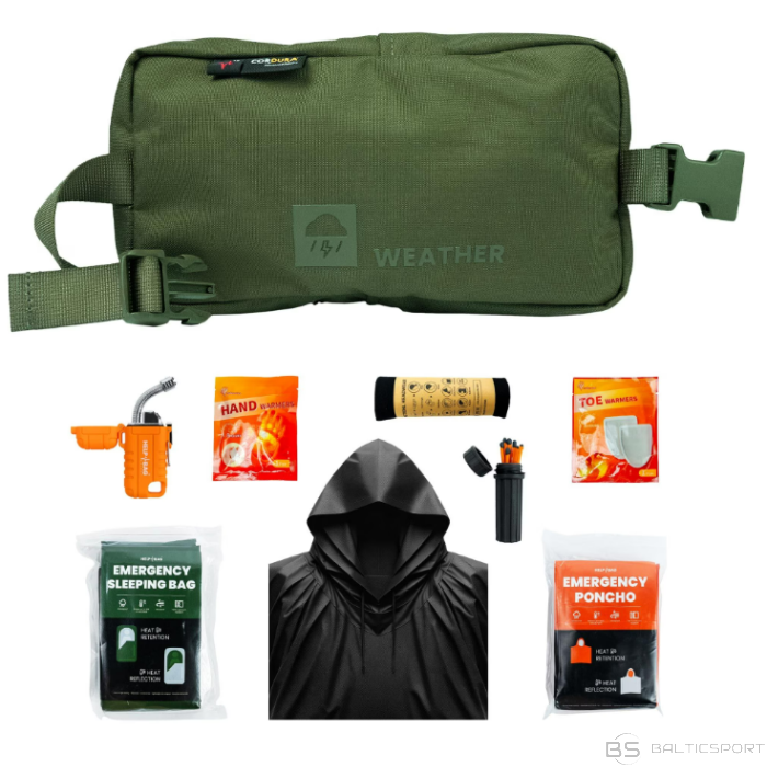 Izdzīvošanas komplekts Soma Help Bag Max emergency kit - Olive Green