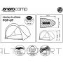 Enero Camp SELF-FOLDING CLOSED BEACH SCREEN TENT 200X120X110/90CM
