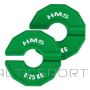 HMS TSN25 PLĀKSNE SPĒKA UN FITNESA TRENIŅU PĀRKLĀJUMA VEIDS 2 x 0,25 KG