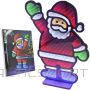 Koopman MIRROR DECORATION WITH LED DIODES INFINITY MIRROR EFFECT SANTA CLAUS