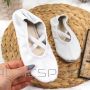 Inny Leather ballet shoes with white elastic bands Jr Nazo (25)