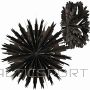 Edelman MICA Papīra Piekarināmais Sniegpārslas Dekorācija, 50 cm, Melna