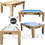Enero 4-IN-1 MULTIGAMING TABLE BILLIARDS TABLE TENNIS HOOK-UP DINING TABLE 214x121.6x81.3CM WOODEN