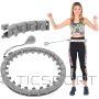 Hula hop ar masētāju un svaru, pelēks, Enero Fit