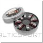 ABEC7 RS КРАСНЫЕ ХРОМИРОВАННЫЕ ПОДШИПНИКИ 8 ШТ.