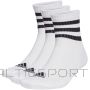 Adidas 3 svītru polsterēts sporta apģērbs, vidēja griezuma zeķes 3P HT3456 (34-36)