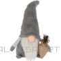 Home & Styling Collection DECORATIVE PLUSH GLITTER LED 38CM GRAY