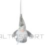 Christmas Decoration DECORATIVE PENDANT SANTA WITH HANDLES 11CM GRAY