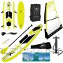Xqmax SUP BOARD SET 150KG НАДУВНАЯ ДОСКА ДЛЯ СЕРФИНГА 320x76x15CM С ПАРУСОМ