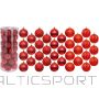 Christmas Decoration DECORATIVE PLASTIC BALL 6CM SET 35 PCS RED