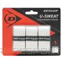 Tennis racket overgrip Dunlop U-SWEAT white 3-pcs-blister