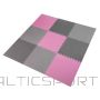 One Fitness MP10 MULTIPACK L. PELĒKS-ROZA-D.GREY PUZZLE AIZSARGPAKLĀJS 60x60x1,0 CM (9 GAB. KOMPLEKTS)
