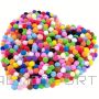 BS Krāsainie kamolīši Ø1cm - POM POM 1200gb komplekts