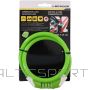 Dunlop SPIRAL BICYCLE LOCK WITH COMBINATION 10MMX65CM GREEN