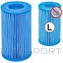 BS PUMP FILTER ANTI-BACTERIAL 106X203MM 1000GAL TYPE 3 290726 (-)