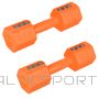 HMS HL03 Regulējamas hanteles oranžas 2 x 2,5 kg