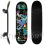 Spokey skateboard with glowing graphics Ollie SPK-942542 (Czarny)