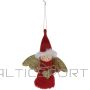 Christmas Decoration DECORATIVE ANGEL BALL PENDANT 14CM RED