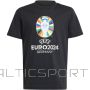 Adidas Euro24 Jr IT9307 T-krekls (128cm)