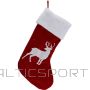 Christmas Decoration CHRISTMAS GIFT SOCK LARGE 41CM 12LED WITH REINDEER