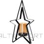 Mica METAL CANDLESTICK 31.5 CM STAR