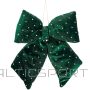 Edelman GREEN DECORATIVE BOW 20x23 CM MICA