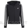 Adidas Džemperis TR-ES 3 Stripes FZH girls Jr HR5792 / melns / 140 cm