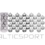 Christmas Decoration DECORATIVE PLASTIC BALL 6CM SET 35 PCS SILVER