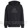 Bluza adidas FI Logo HD Jr HR6301 / czarny / 140 cm