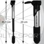 DUNLOP Mini Alu velosipēda sūknis 120 psi (8 bar)